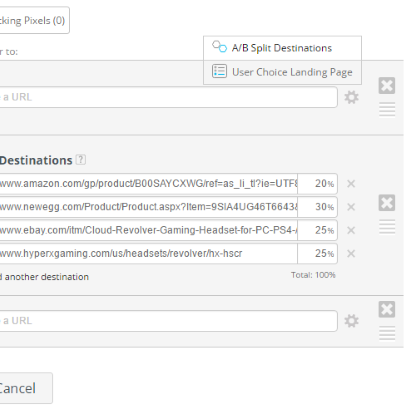 Geniuslink AB Testing